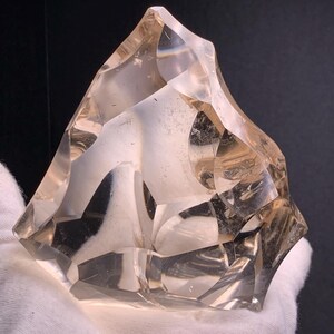 Natural LIGHT smoky quartz Faceted quartz Crystal freeform