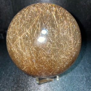 Museum!goldenen Rutilquarz Kristallkugel Kristallheilung