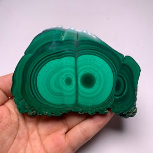187 gram Natural Free Form Malachite section Crystal display specimen