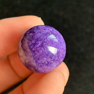 20 mm natural purple Charoite sphere gemstone-24