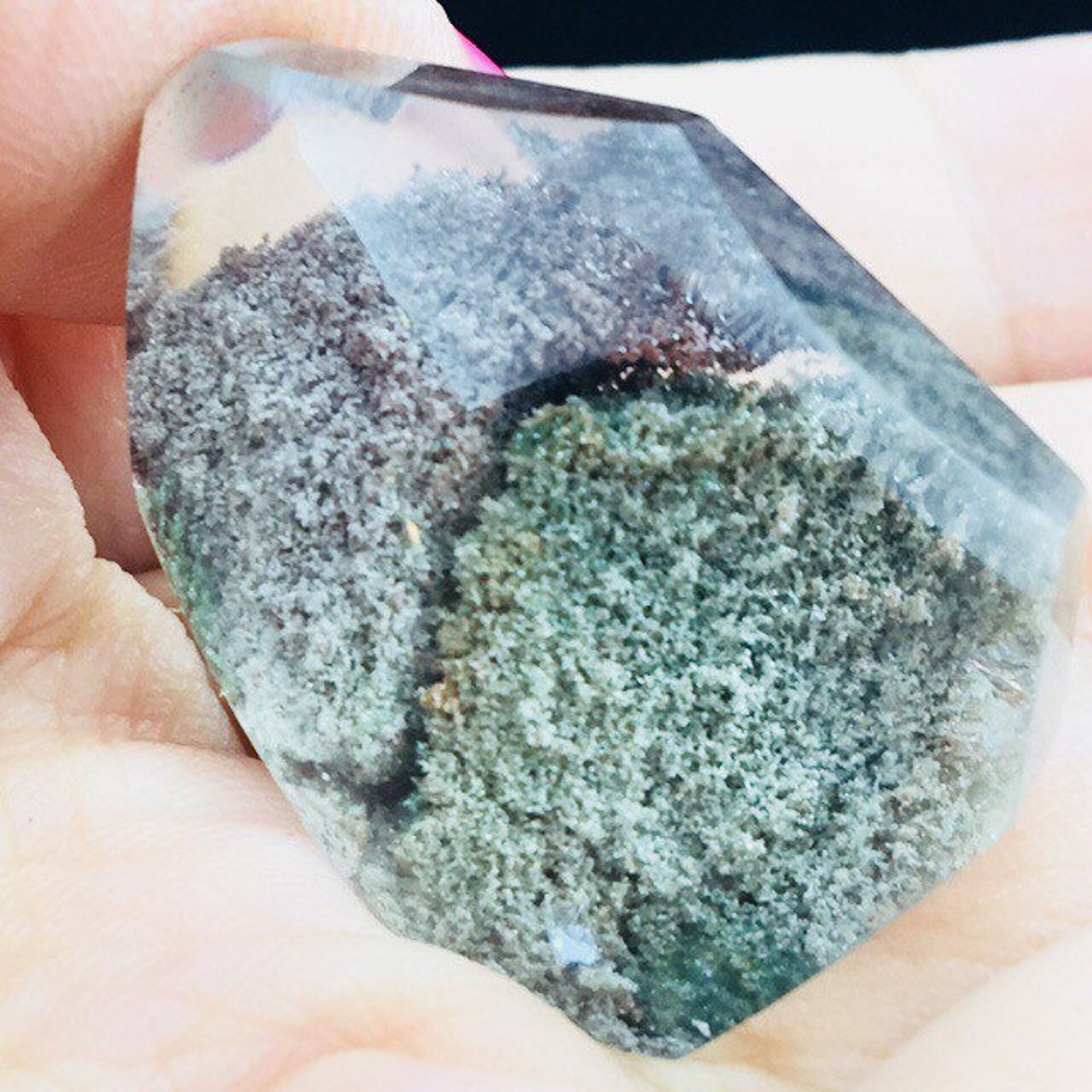 10.2g Green Phantom Quartz Crystal Garden Quartz Crystal Etsy