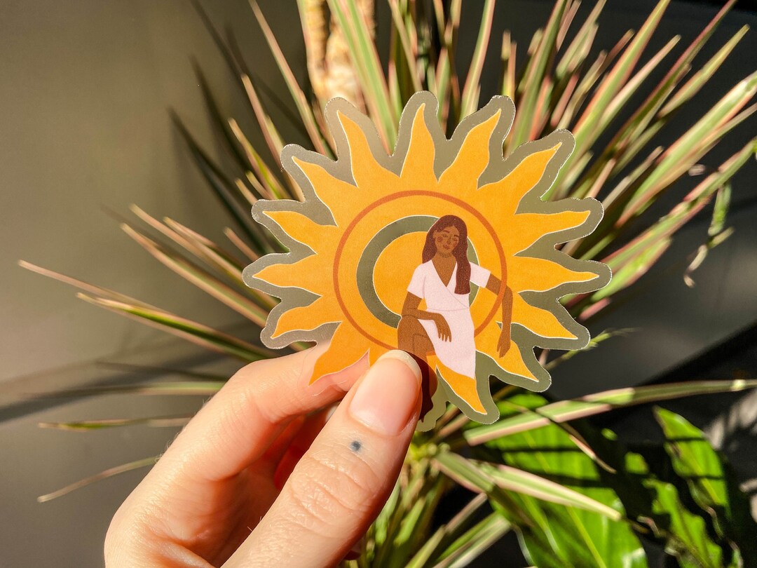 Sun Goddess Vinyl Sticker, Waterproof Sticker, Laptop Sticker ...