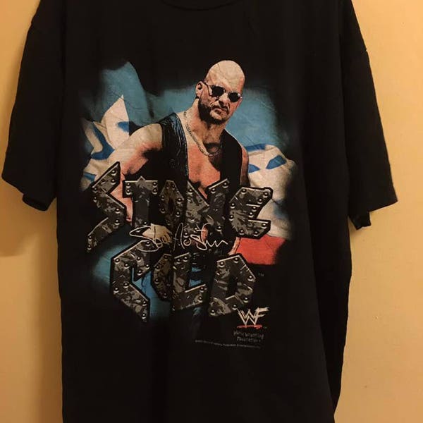 Vintage 90s WWF Stone Cold Size L