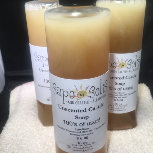 Castile liquid soap