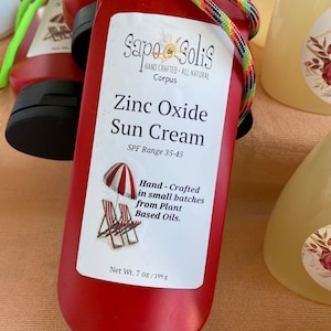 Crema solare all'ossido di zinco