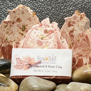 Sandalwood and Rose Clay Soap