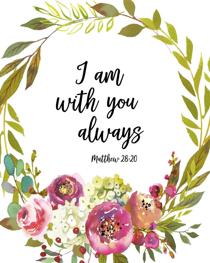 Bible Verse Scripture Art Mason Jar Wall Art Printable Spring | Images ...