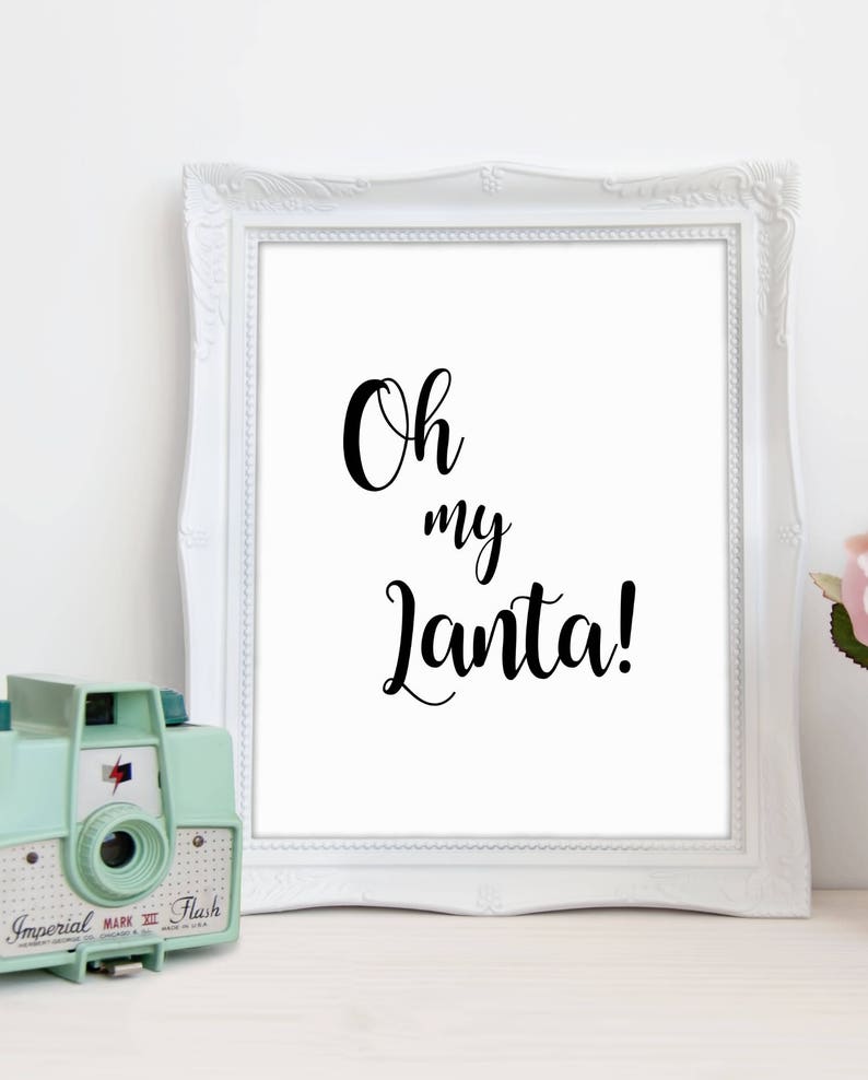 Fuller House Full House Oh My Lanta Wall Art Funny Quote ...