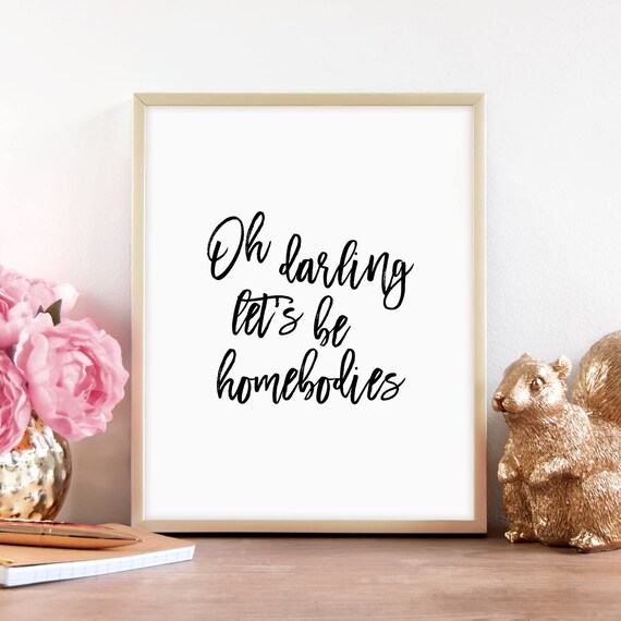 Master Bedroom Print Let S Stay Home Oh Darling Relax Wall Decor Homebodies Printable Art Couples Gift Art Print Wall Art