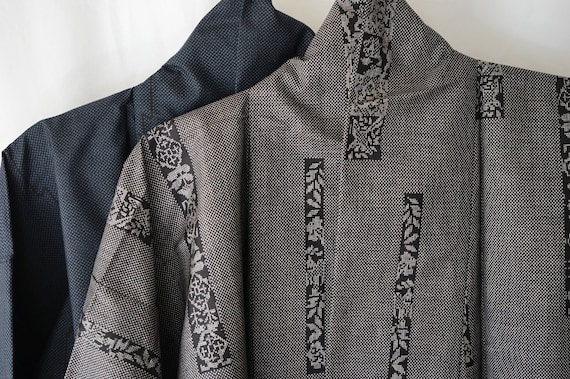 Crisp Oshima Tsumugi Silk Vintage Hand-Woven Japa… - image 1