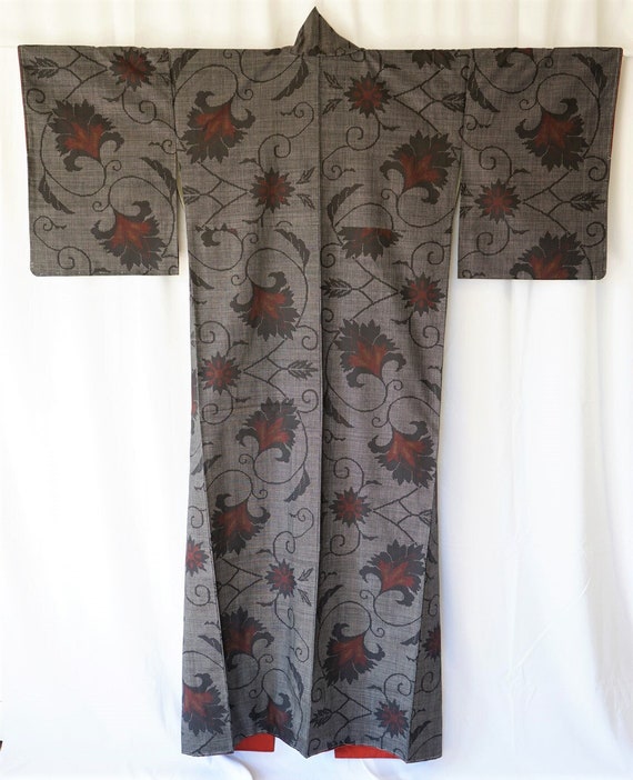 Striking Unused Doro Oshima Tsumugi Silk Vintage … - image 3