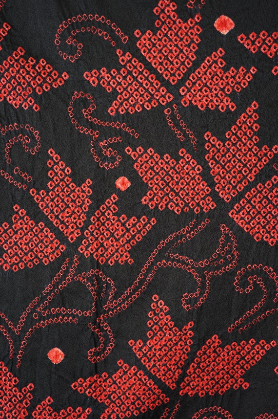 Unused Shibori Haori Vintage Japanese Silk Kimono… - image 3