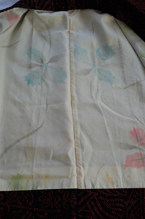 Unused Vivid Shibori Haori Vintage Japanese Silk … - image 9