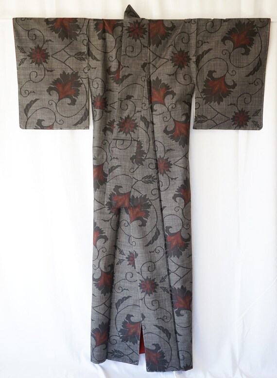 Striking Unused Doro Oshima Tsumugi Silk Vintage … - image 4