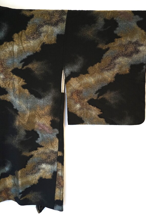 Beautiful Urushi Vintage Haori, Silk Crepe Michin… - image 4