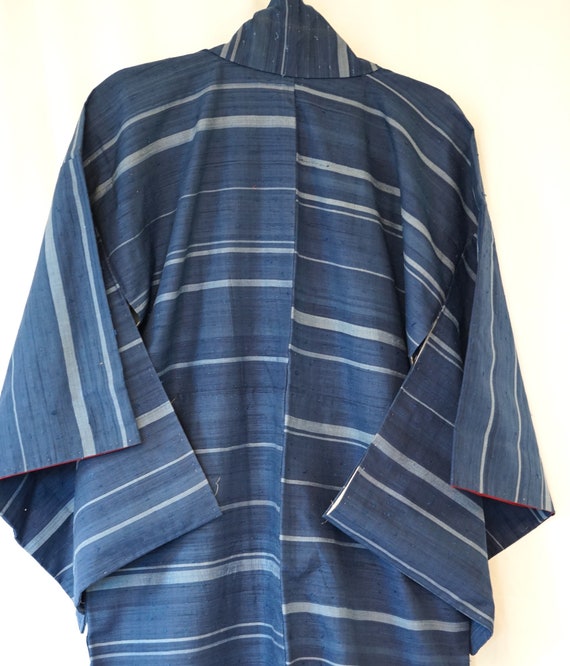 Unused Hand-Woven Japanese Silk Vintage Kimono, I… - image 4