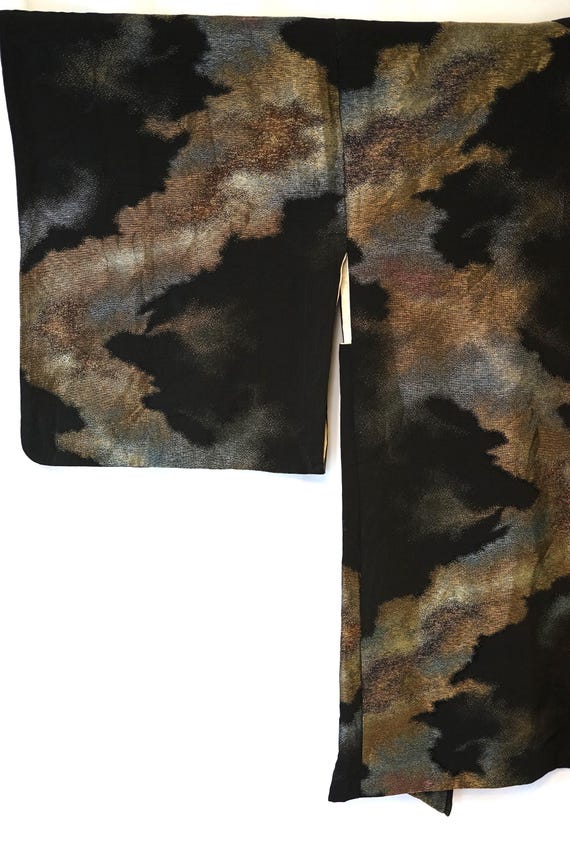 Beautiful Urushi Vintage Haori, Silk Crepe Michin… - image 3