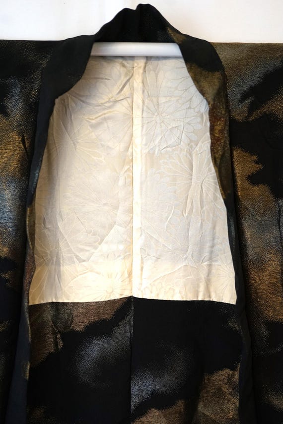 Beautiful Urushi Vintage Haori, Silk Crepe Michin… - image 8