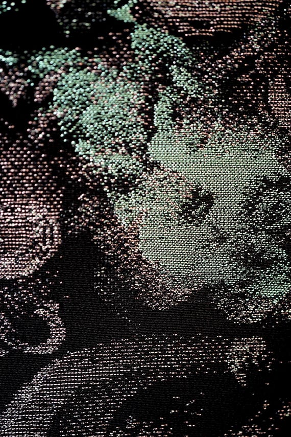 Stunning Unique Raging Waves Pattern Silk Haori, … - image 8