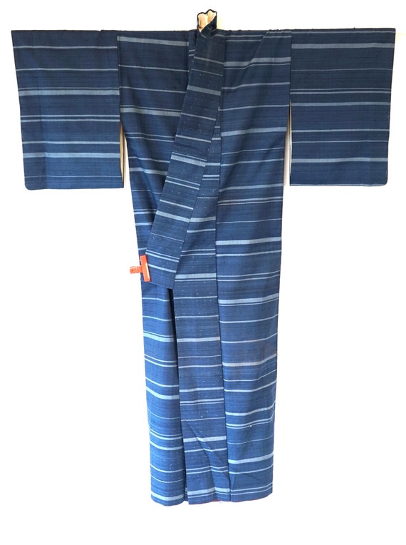Unused Hand-Woven Japanese Silk Vintage Kimono, I… - image 6