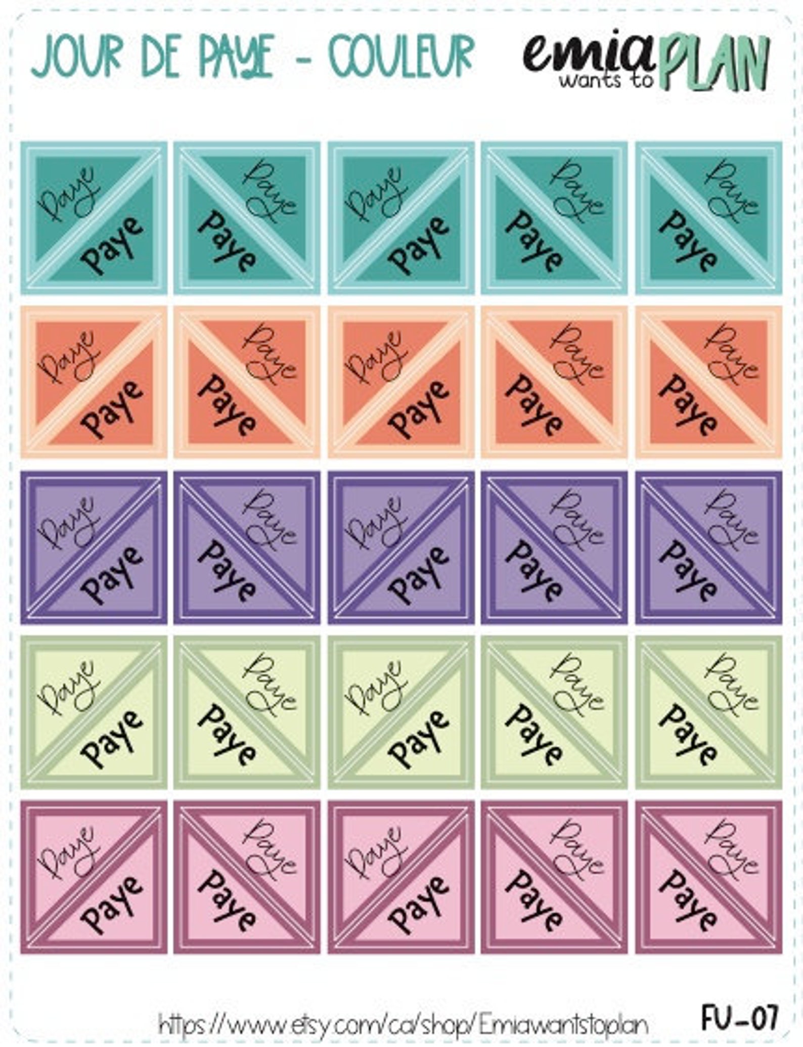 Jour de paye Coin corner Pay