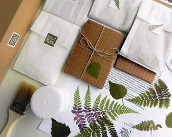 Comment faire votre propre papier avec de vraies plantes, kit de bricolage