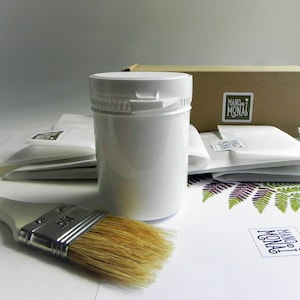 DIY craft kit learn to make paper with pressed leaves image 8