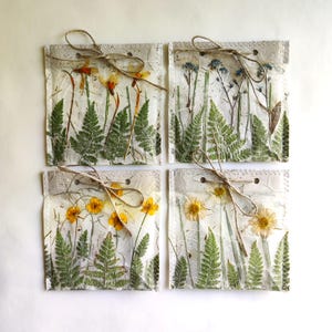 Set of 4 Small Party Favor Bags Flower Girl Gift Bag