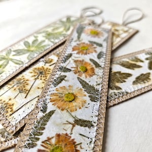 Pressed Flowers Bookmarks Set of 4 Literary Girl Gifts - Etsy