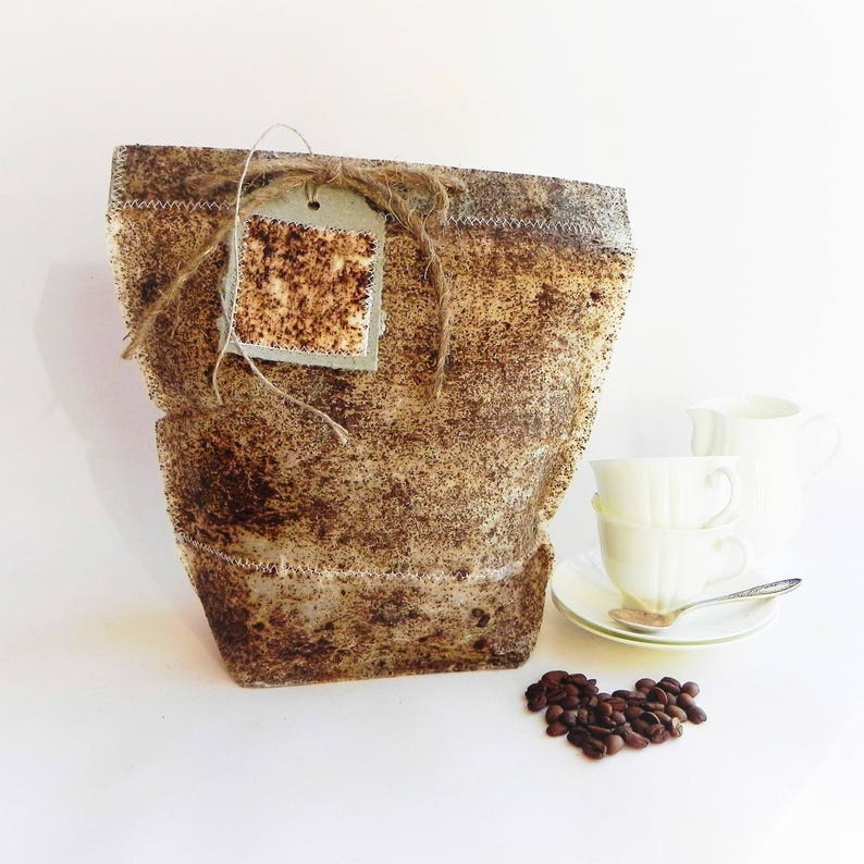 Coffee Gift Bag Coffee Lover Favors Bag Brown Paper Gift Etsy