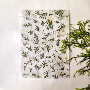 Forest Green Handmade Paper Textured
