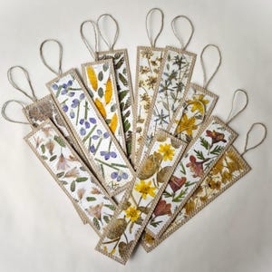 Pressed Flowers Bookmarks Set of 4 Literary Girl Gifts - Etsy