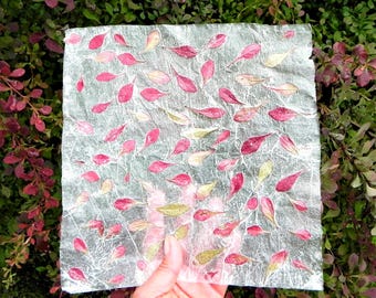 Handmade Paper, Nature Leaf Papers, Botanical Gift Wrap