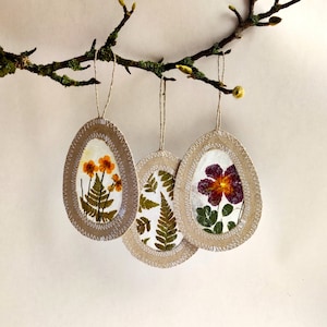 Hängende Eier Ornamente 3 Handgemachte Osterbaum Dekor Frühlingsgeschenk