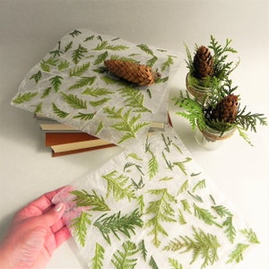 Homemade decorative paper, Botanical paper with real plants, Handcraft nature paper, Eco friendly packing wrapping paper image 3
