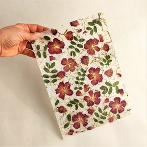 Pink Rose Petals Handmade Paper A4 Sheets Specialty Deco Papers