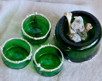 soldered glass trinket bowls