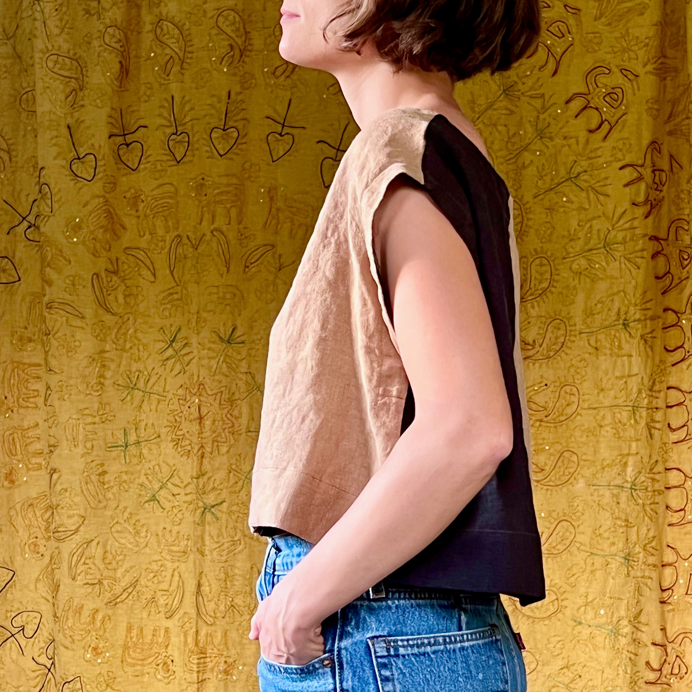 CLAY CAP SLV CROP TOP