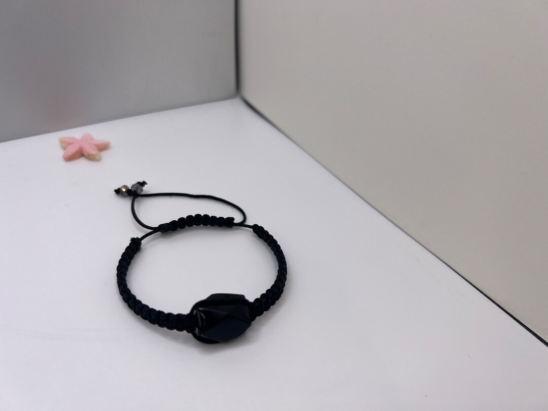 Black Coral Bracelet Unique Handmade Etsy