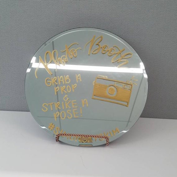 Mirror Sign Custom Mirror Sign Wedding Mirror Sign Etsy