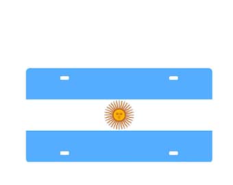 Argentina Flag Argentinean Metal License Plate Sign Tag City Argentina Flag Argentinean Metal License Plate Sign Tag City