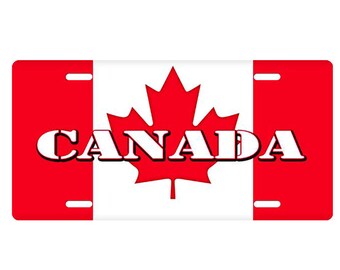 Flag Map of Nova Scotia Metal License Plate Vanity Car Tags 6 X 12