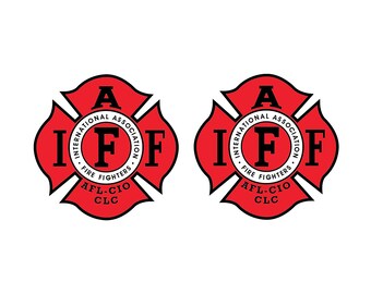 4" IAAI  IAFF Decal International Association of Arson Investigatiors Ext Mount 