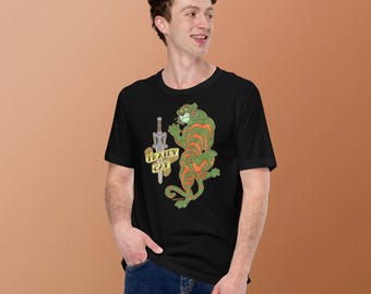 He-Man parody 'Fraidy Cat Cringer Battle Cat - Unisex t-shirt