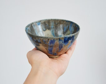 Vintage 1900s CHARLES GREBER Raro, Jugendstil, Cuenco de cerámica Art Nouveau, Francia