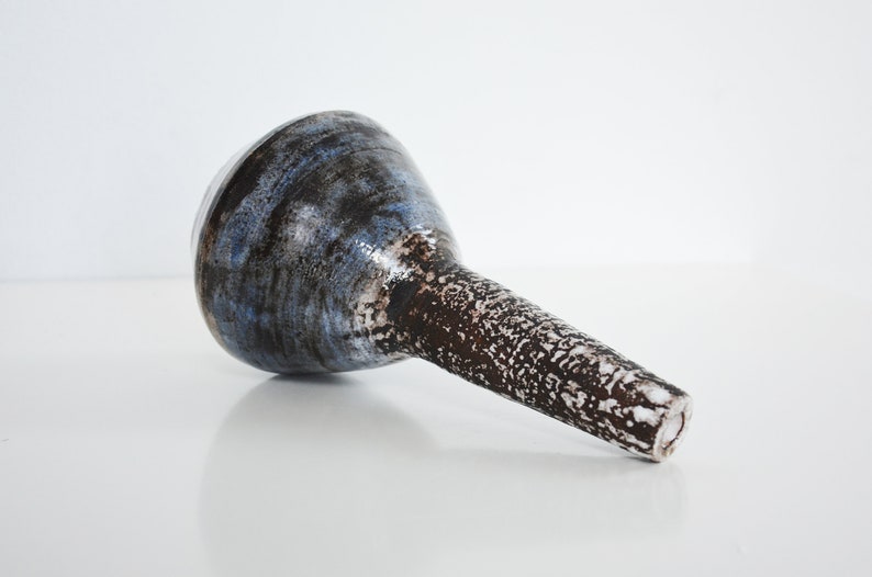 Vintage Midcentury Studio Pottery Chimney Vase Quebec Etsy