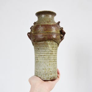 Vintage 1960-tals JACK HERMAN Brutalist Studio Keramik Skulptural Vas