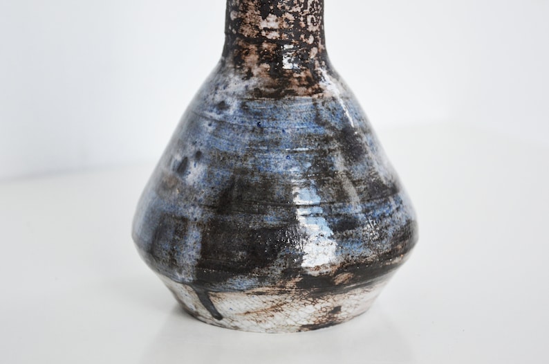 Vintage Midcentury Studio Pottery Chimney Vase Quebec Etsy