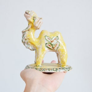 Vintage 1950s GUIDO GAMBONE Scarce Mid-Century Ceramic Sculpture of a Camel, Italy