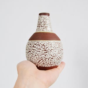 Vintage 1950s KJELD + ERIKA DEICHMAN Snow-on-the-Mountain Orb Vase